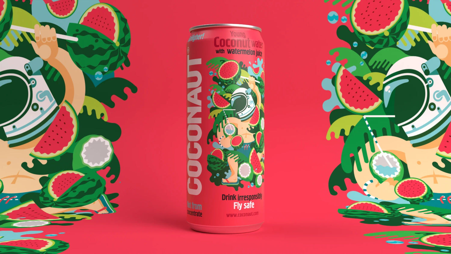 Coconaut - Coconut Water with Watermelon Juice 12 x 320ml