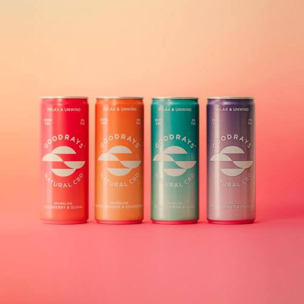 All Flavours Goodrays Canned CBD Drinks