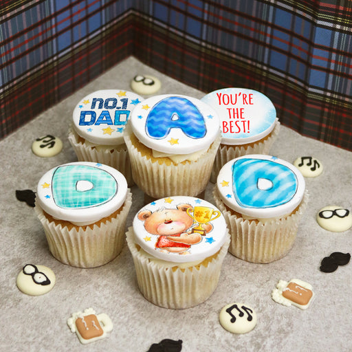 Teddy Bear and Trophy Father's Day Cupcakes - Bakerdays