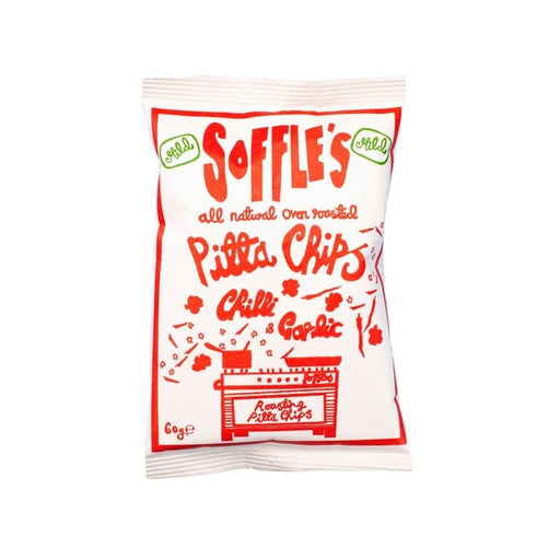 Soffle's - Mild Chilli and Garlic Pitta Chips 60g-1