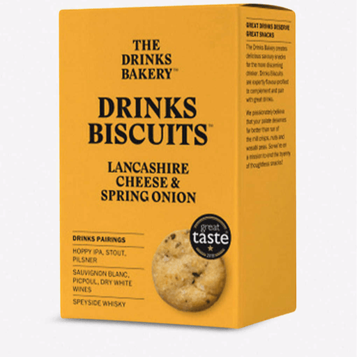 The Drinks Bakery - Lancashire Cheese & Spring Onion Biscuits 110g-1