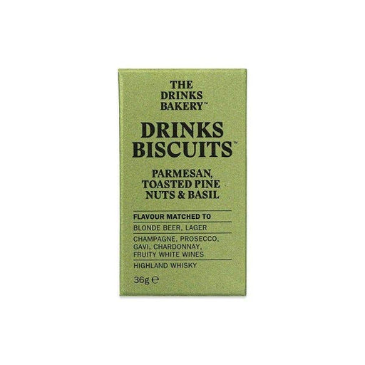 The Drinks Bakery - Parmesan, Toasted Pine Nuts & Basil Biscuits 36g-1