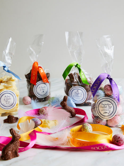 Rococo Chocolates | A Leap Of Lambs, White Chocolate Nibbles | Celebrate Easter with our luxury chocolate Easter Gifts | Easter Chocolate Gifts | Buy Easter Chocolates Online | Same Delivery In London