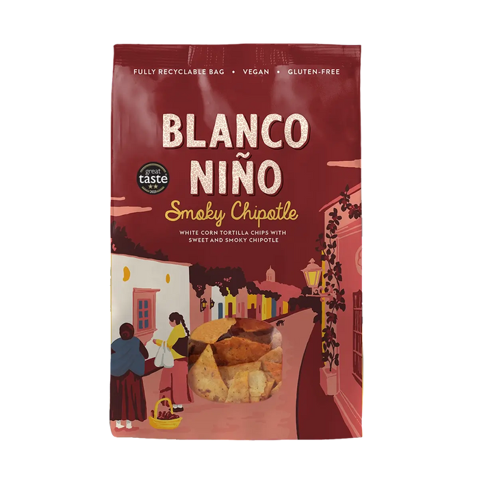 Blanco Niño - Authentic Tortilla Chips Mixed Case 8 x 170g Smoky Chipotle