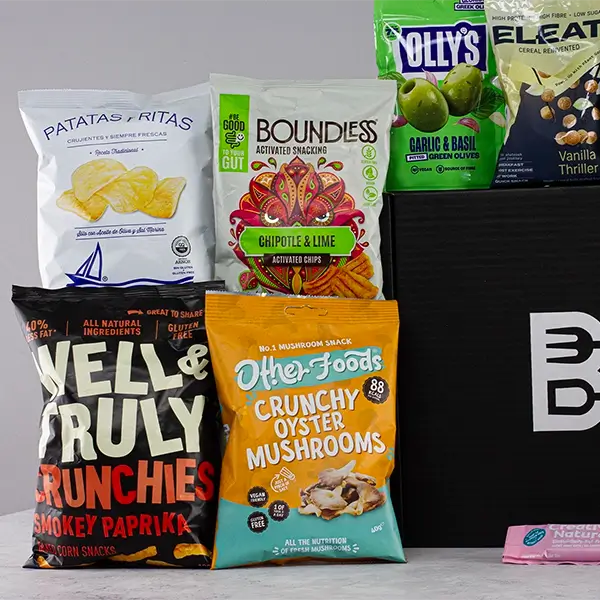 Nut Free Selection Snack Gift Box close Up