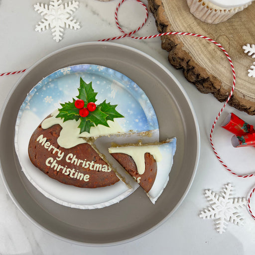 Bakerdays - Christmas Pudding Icing Cake
