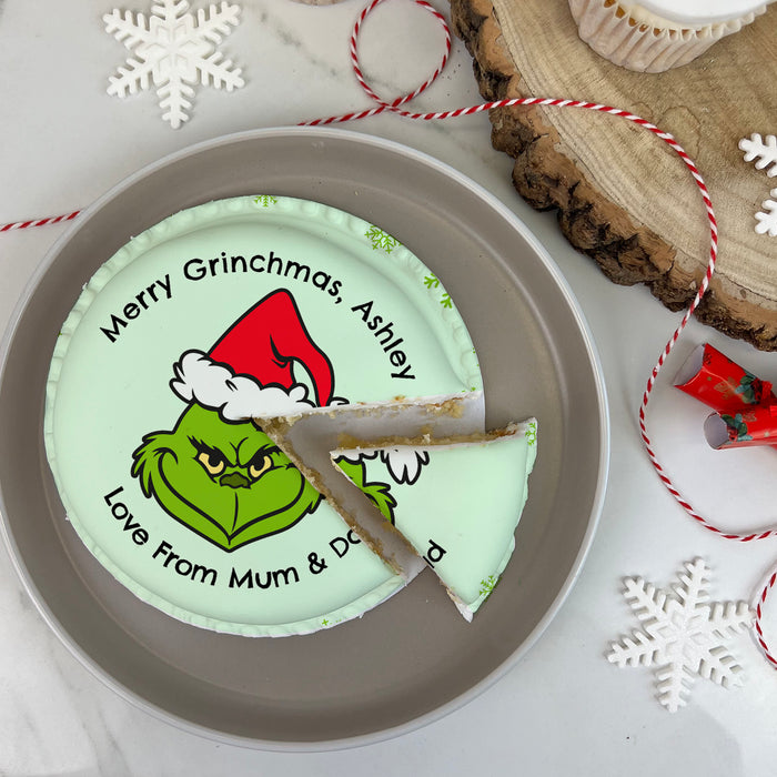 Bakerdays - Grinch Themed Christmas Cake