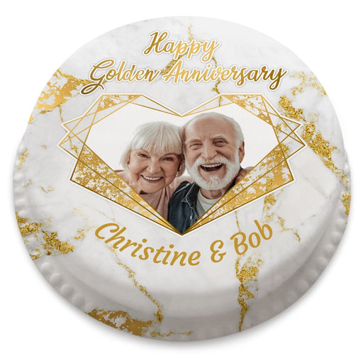 bakerdays - Golden Wedding Anniversary Cake