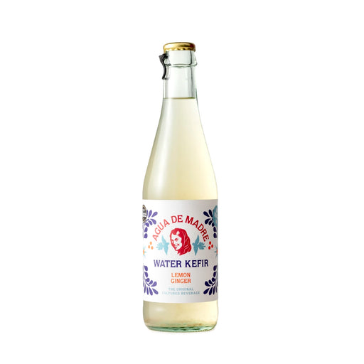 Agua de Madre - Lemon & Ginger Water Kefir 24 x 33cl Bottles