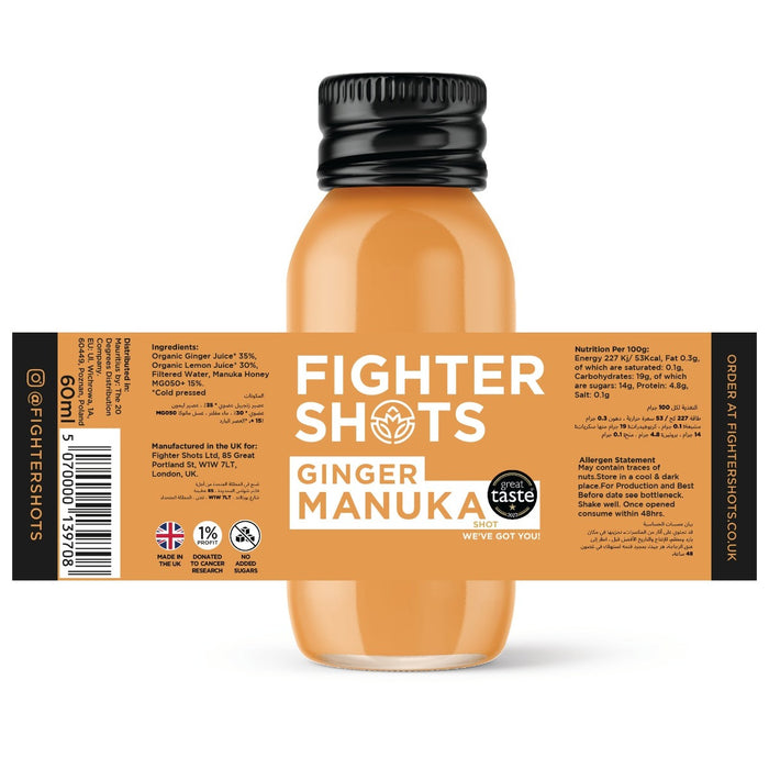Fighter Shots - Ginger and Manuka Honey Shots 60ml