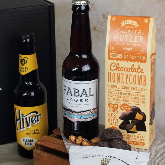 Fabal Lager and Charles Butler Honeycomb Chocolate 