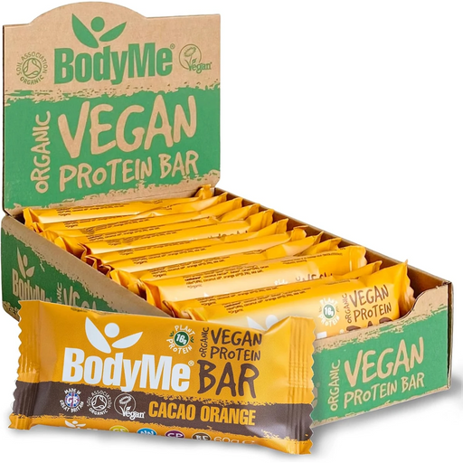 BodyMe - Vegan Protein Bar Organic Cacao Orange 12 x 60g