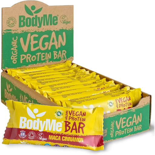 BodyMe - Vegan Protein Bar Organic Maca Cinnamon 12 x 60g