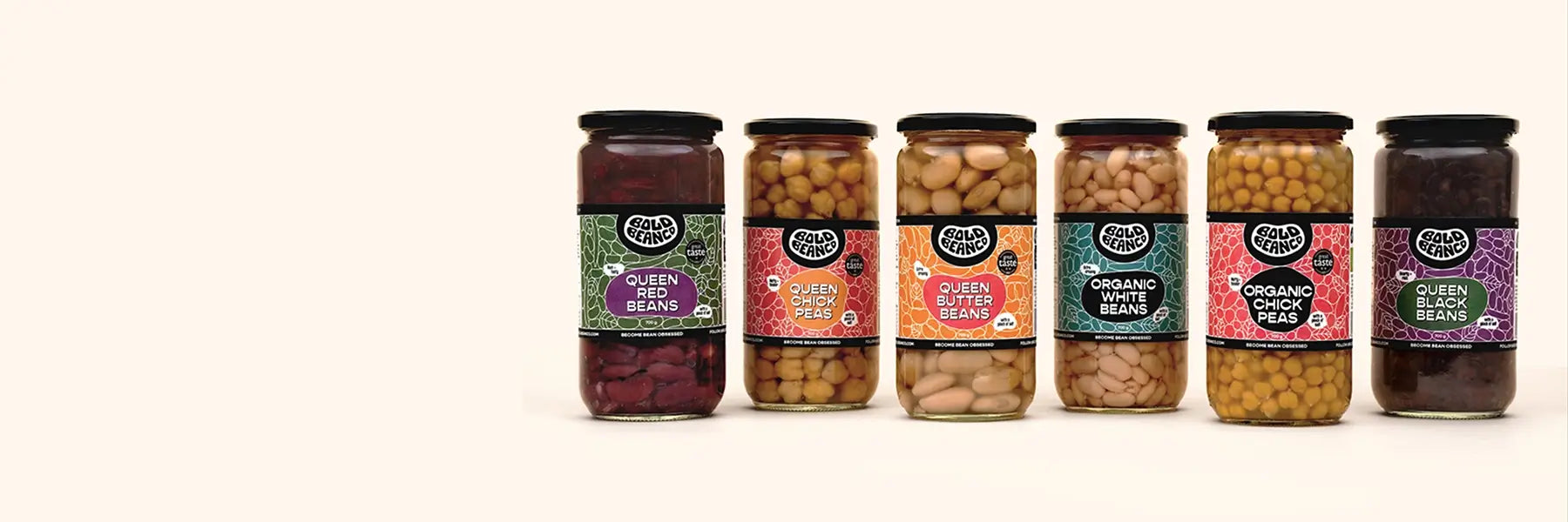 Bold Bean Co 6 Jars of beans and pulses