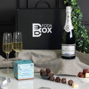 Champagne and truffles gift set