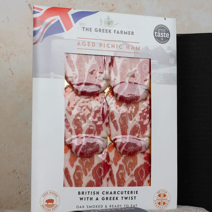 Greek Farmer Aged Picnic Ham Close Up