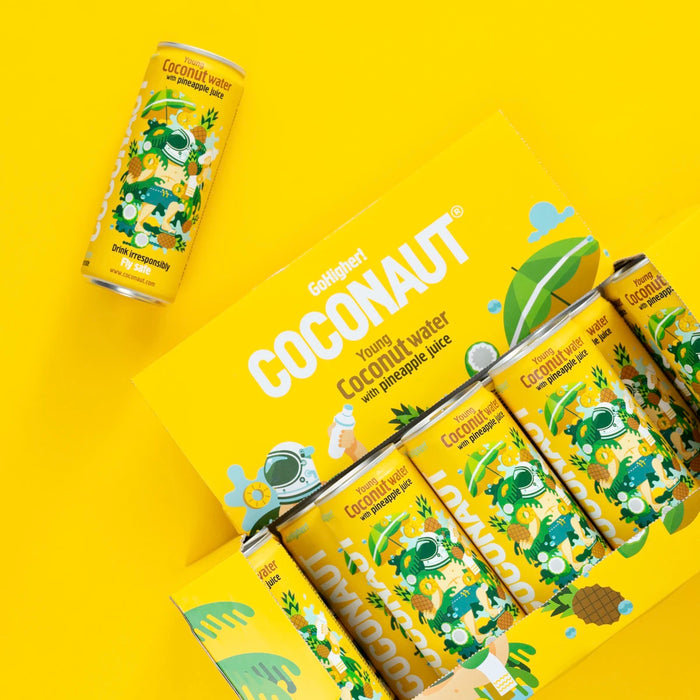 Coconaut - Coconut Water with Pineapple Juice 12 x 320ml Lifestyle
