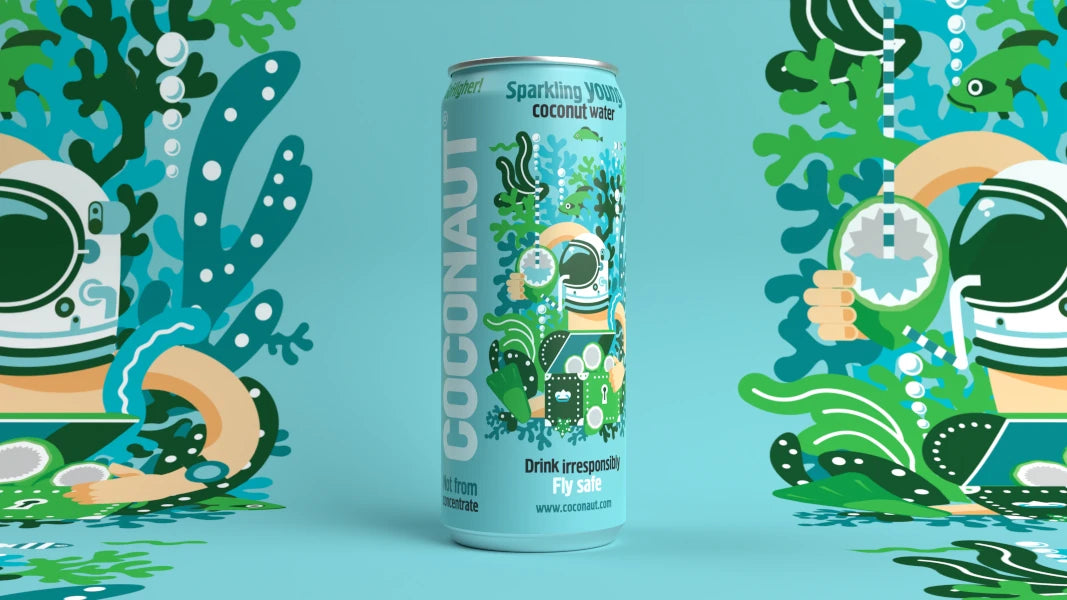 Coconaut Sparkling Young Coconut Water Banner