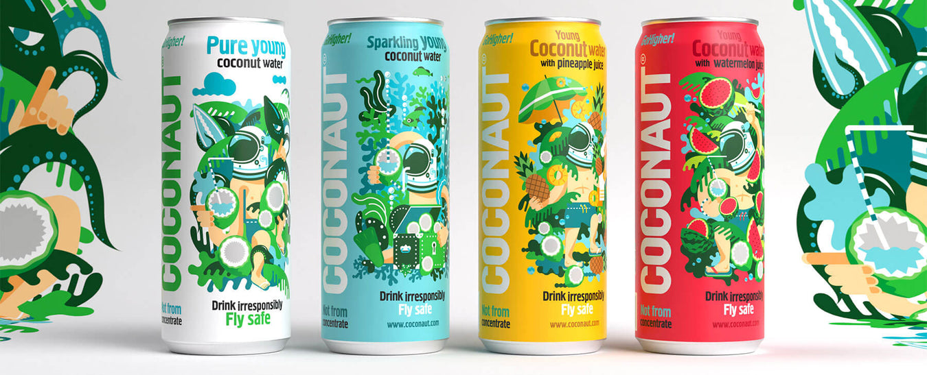 Coconaut Cans All Four Flavours