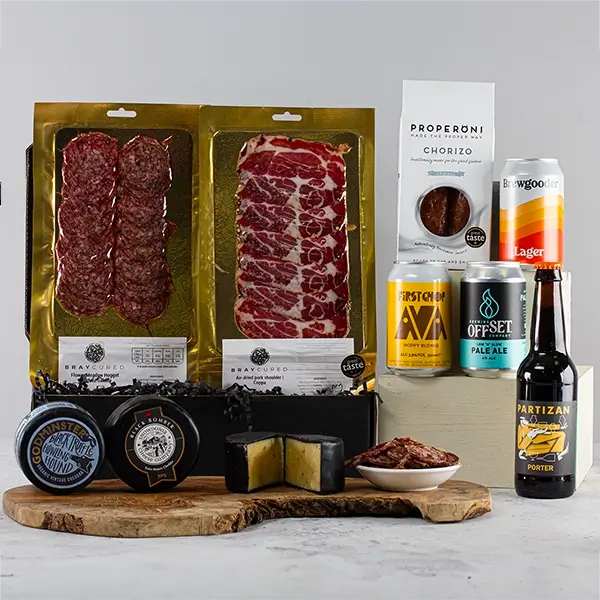 Craft Beer Charcuterie and Cheese Hamper Mobile