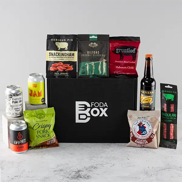 Craft Beer and Meat Snacks Gift Box
