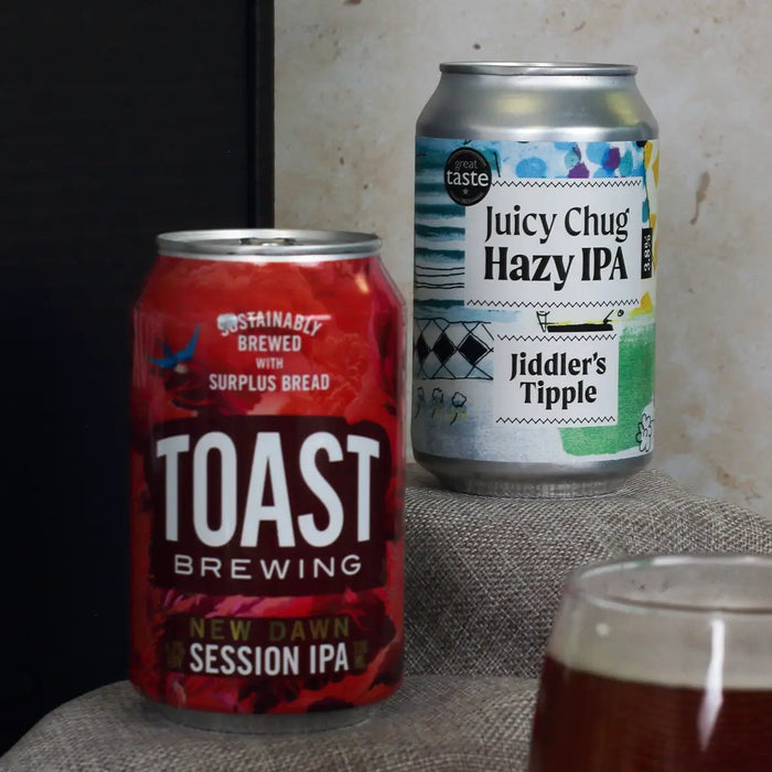 Toast and Jiddlers tipple beers, close up