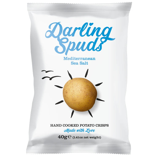Darling Spuds - Mediterranean Sea Salt Crisps 30 x 40g
