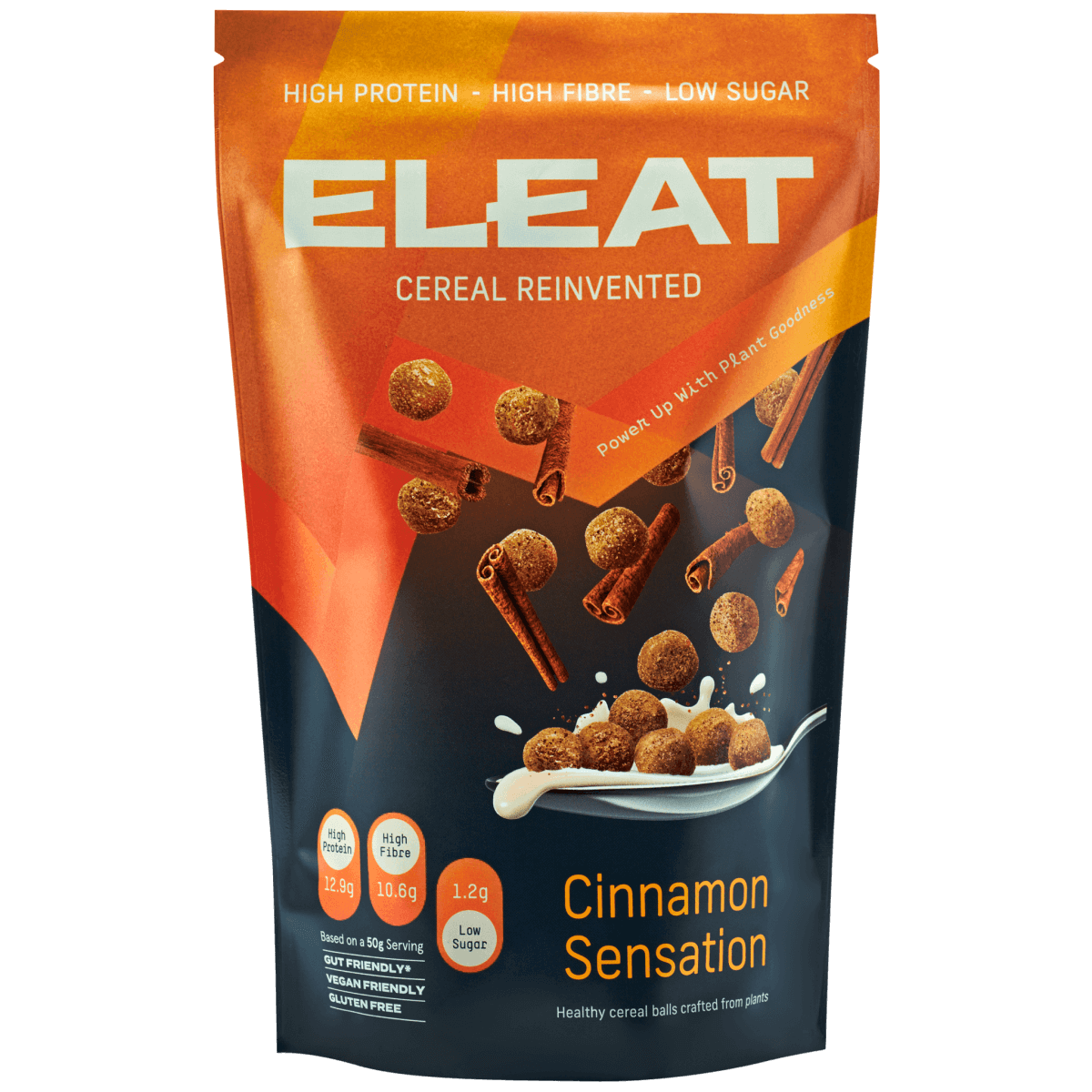 ELEAT Protein Cereal Cinnamon Sensation 5 x 250g Pouches FodaBox