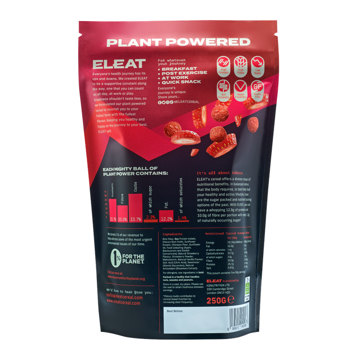 ELEAT - Protein Cereal Strawberry Blitz 5 x 250g Back