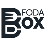 FodaBox Logo, black text on white background