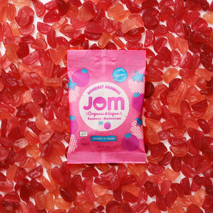 JOM - Organic and Vegan Raspberry & Blackberry Gummies 70g
