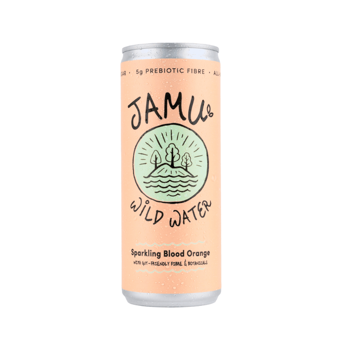 Jamu Wild Water - Natural Sparkling Blood Orange Water 250ml Front