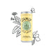 Jamu Wild Water - Natural Sparkling Lemon Water 250ml Flower Background