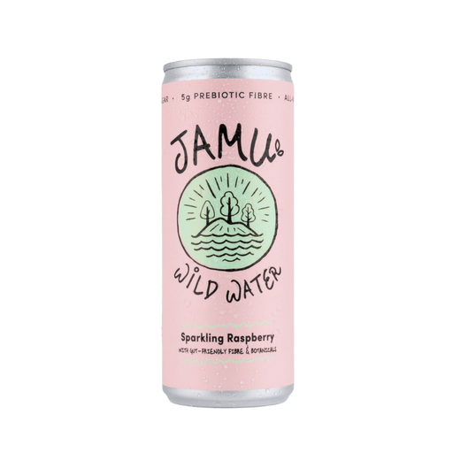 Jamu Wild Water - Natural Sparkling Raspberry Water 250ml Front