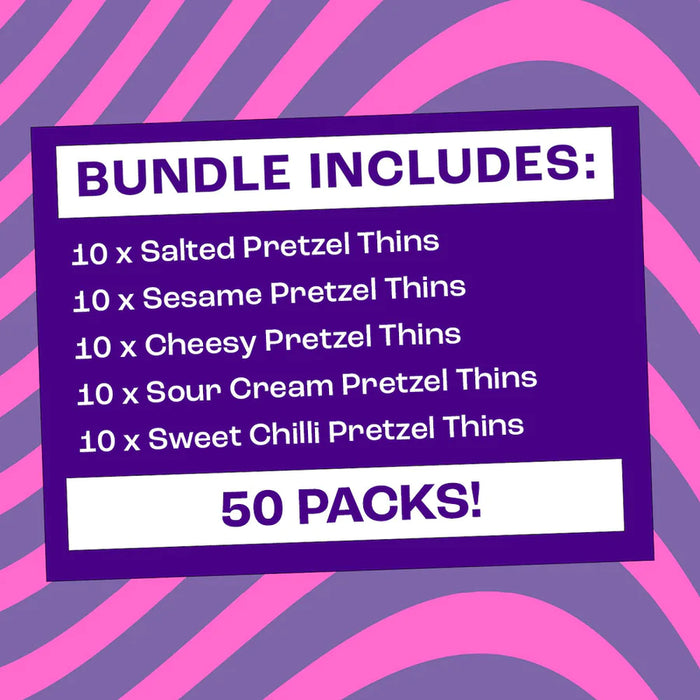 Olly's - Oll-timate Pretzel Thins Bundle contents