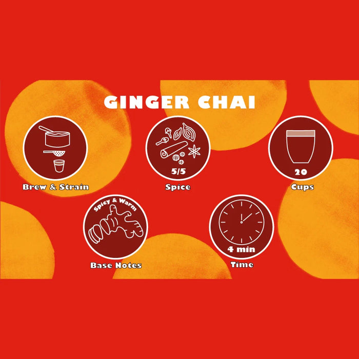Pamban - Ginger Chai (Brew & Strain) 150g Tasting Card