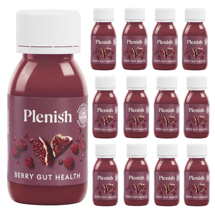 Plenish Berry Gut Health Shot Case of 12 x 60ml FodaBox