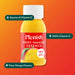 Plenish Fiery Mango Defence health shot bottle on an orange background