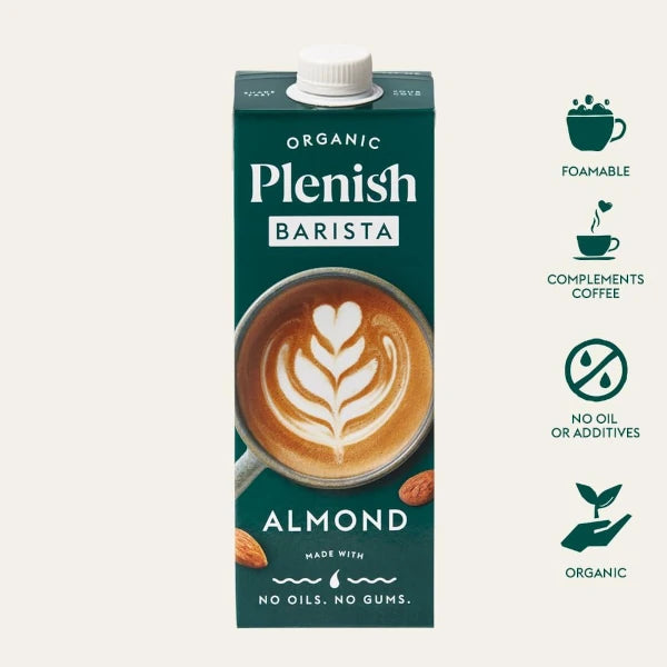 Plenish Organic Almond Barista Milk 6 x 1L 1