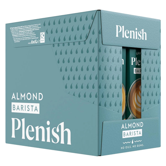 Plenish - Organic Almond Barista Milk 6 x 1L