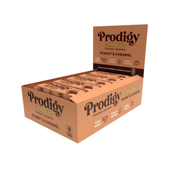 Prodigy - Cahoots Peanut and Caramel Chocolate Bar 15 x 45g Side