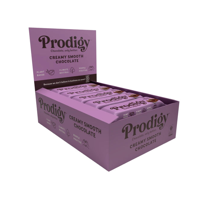 Prodigy - Creamy Smooth Chocolate Bar 15 x 35g Side