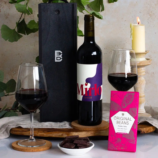 Red Wine and chocolate Gift box