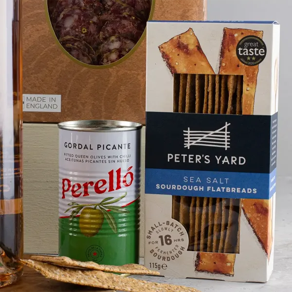 Rose Wine, Snacks, Cheese and Charcuterie Hamper