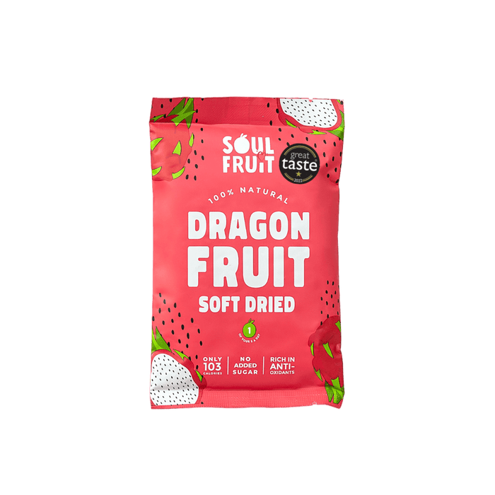 Soul Fruit - Soft Dried Dragon Fruit 10 x 20g
