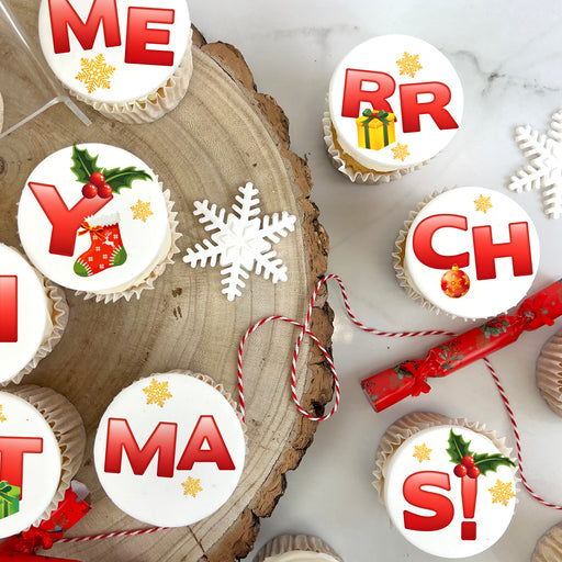 Bakerdays - 12 Merry Christmas Cupcakes