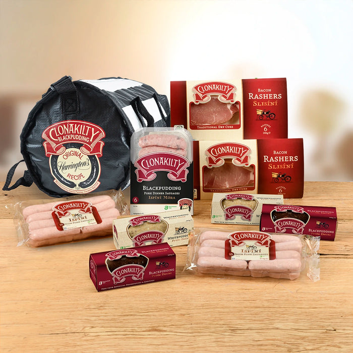 Clonakilty St Patrick's Day Meat Hamper 2026 sausages and bacon