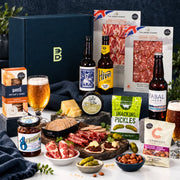 craft beer, charcuterie and cheese gift hamper