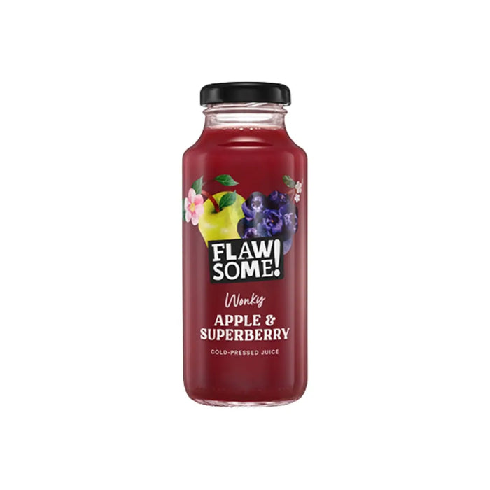 Flawsome! Drinks Apple & Superberry Cold-Pressed Juice 12 x 250ml