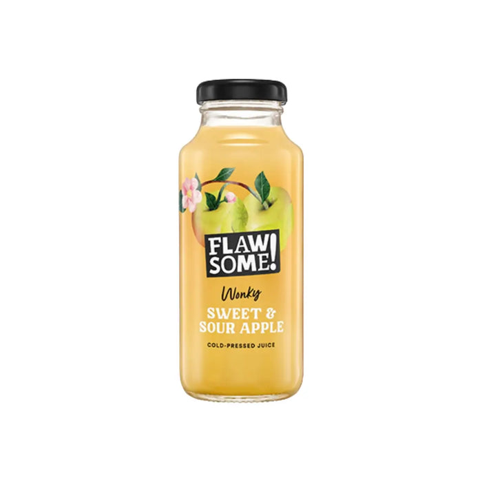 Flawsome! Drinks Sweet & Sour Apple Cold-Pressed Juice 12 x 250ml